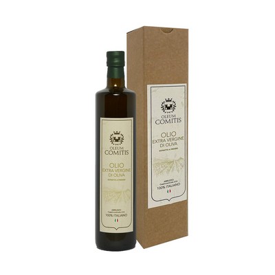 Oleum Comitis Natives Olivenöl Extra Geschenkset mit 750-ml-Flasche